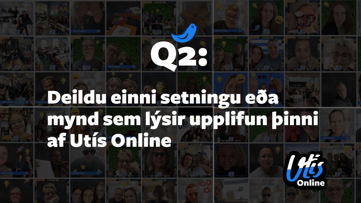 Q2: Deildu einni 💬 setningu eða mynd sem lýsir upplifun þinni af Utís Online. #menntaspjall #UtisOnline