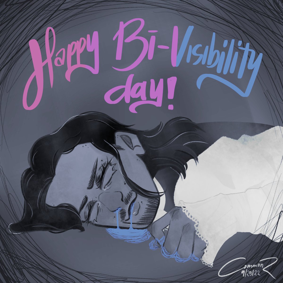 rue_that's tweet photo. HAPPY (late) BI-Visibility Day💗💜💙 https://t.co/DS5veDiukl