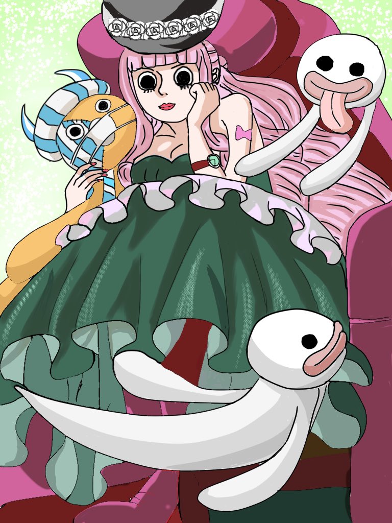 konami02191's tweet photo. #ワンピース
 #onepiece
 #イラスト
 #ペローナ
『うるせー‼️クマシー‼️喋んじゃねー‼️👻』
初ペローナ描いてみました😁 https://t.co/YahiwYVtqp