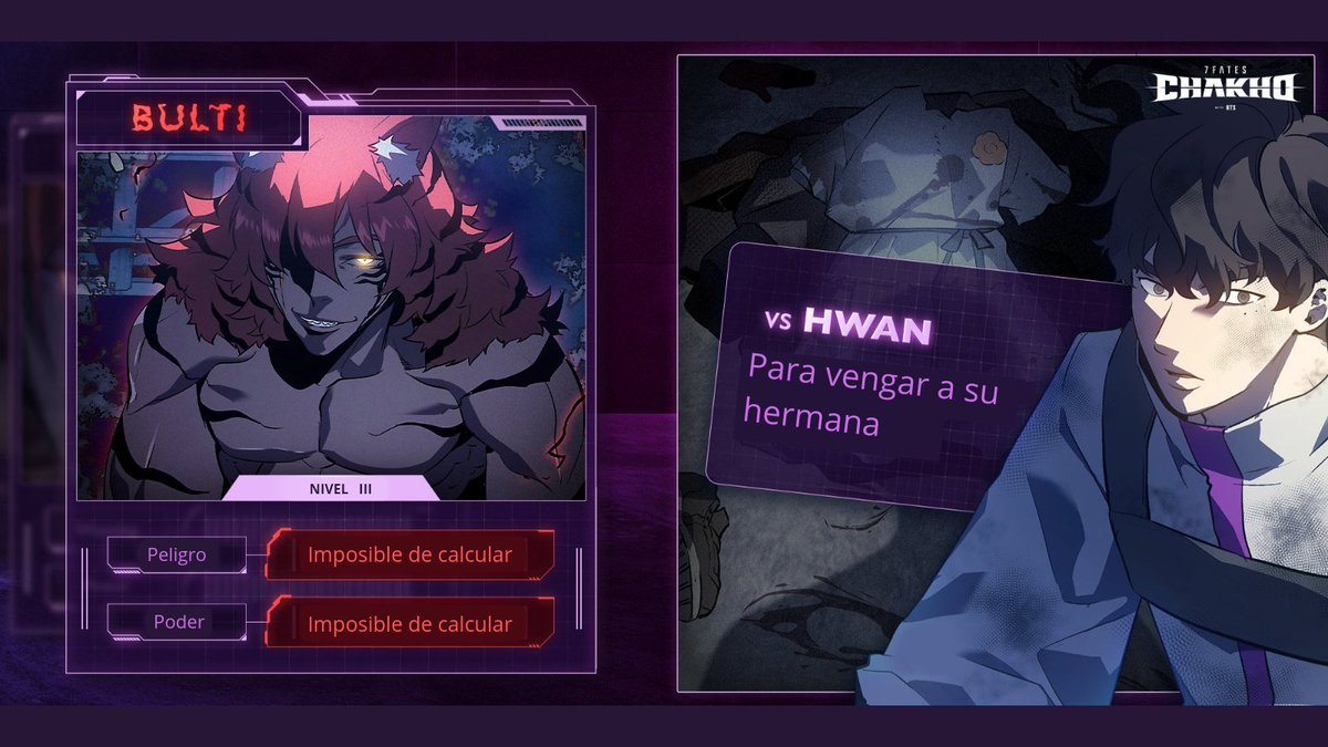 7fatesES's tweet photo. [CRIATURA] ¡No te pierdas la intensa pelea entre BULTI y los cazadores!

Lee #7Fates_CHAKHO en @WEBTOONLATAM 🐯

👉https://t.co/syNW5yFHTz https://t.co/vQ1B19DD08