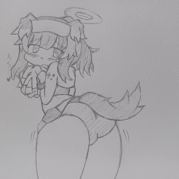 最近…お尻描いてる絵が多い…(っ'ω`c) 