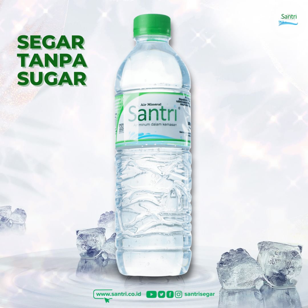 SantriSegar's tweet photo. @helmihelmi Kenalin Kak, Air Mineral Santri. Segar tanpa sugar. Bersumber dari mata air terlindungi Mata Air Umbulan Pasuruan. https://t.co/onMjxSH2p2