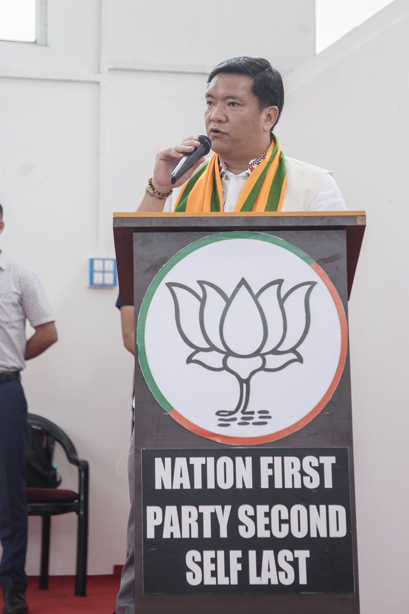 We owe a great deal to @BJP4India for making us who we are today. Our real home is our party because of which we get an opportunity to serve. As legislators, Ministers and CM, we're on deputation and let's not forget this fact. Let's put our best effort to strengthen our party.