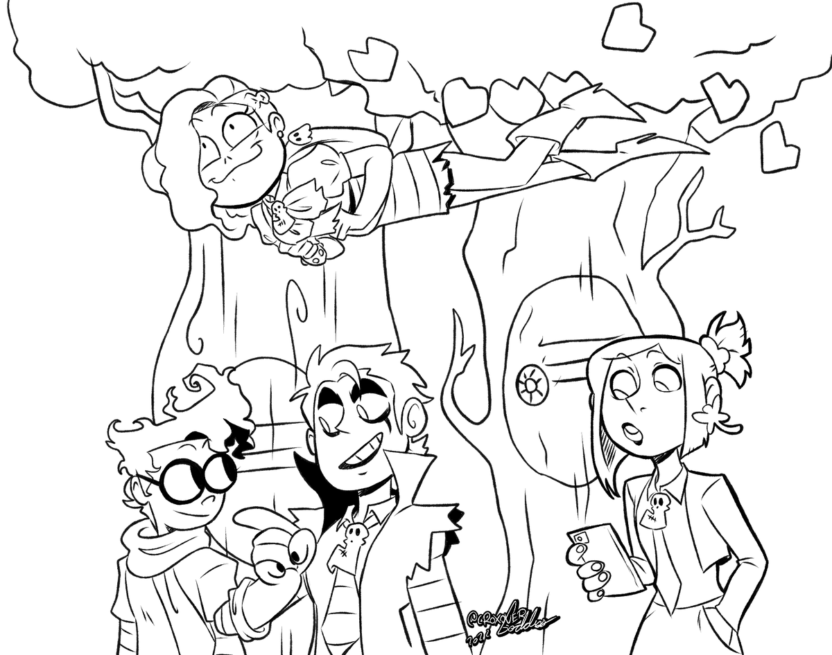 Halloween's around the corner so we're back in the UnderRealm!

This is totally made to be colored so have fun! 
#reaperhigh 