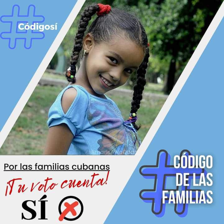 Amanece y es 25 de septiembre. Ha llegado un día histórico para Cuba y de mucha felicidad para cada uno de nosotros cuando tenemos el privilegio de participar en el referendo del #CódigoDeLasFamilias. Apoyemos este Código que es sencillamente lo que somos; es Cuba.  #CódigoSí.