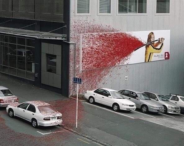ShaikeBer's tweet photo. An advertisement for the movie Kill Bill upon its release in 2003 😱
#SeenonFB https://t.co/PhNSkac1jf