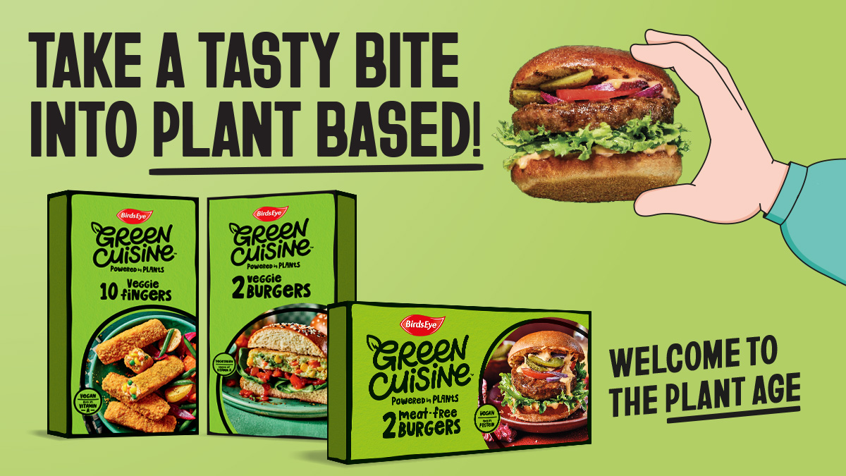 With Green Cuisine it’s never been easier to do your bit. Whether it’s swapping your chicken dippers for chicken-less ones or your favourite burgers for meat free burgers, there’s never been a better time to join us in the new era.

#WelcomeToThePlantAge #PlantAge #GreenCuisine