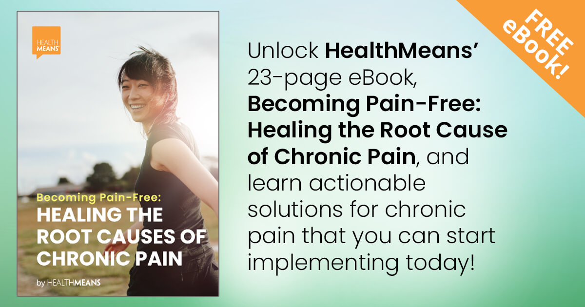 iPainOfficial's tweet photo. Unlock HealthMeans’ 23-page eBook, Becoming Pain-Free: Healing the Root Cause of Chronic Pain, and learn actionable solutions for chronic pain that you can start implementing today! https://t.co/0a92rKEH8h #ChronicPainAwareness #CPAM22 #Pam22 https://t.co/eqfPDFGGfT