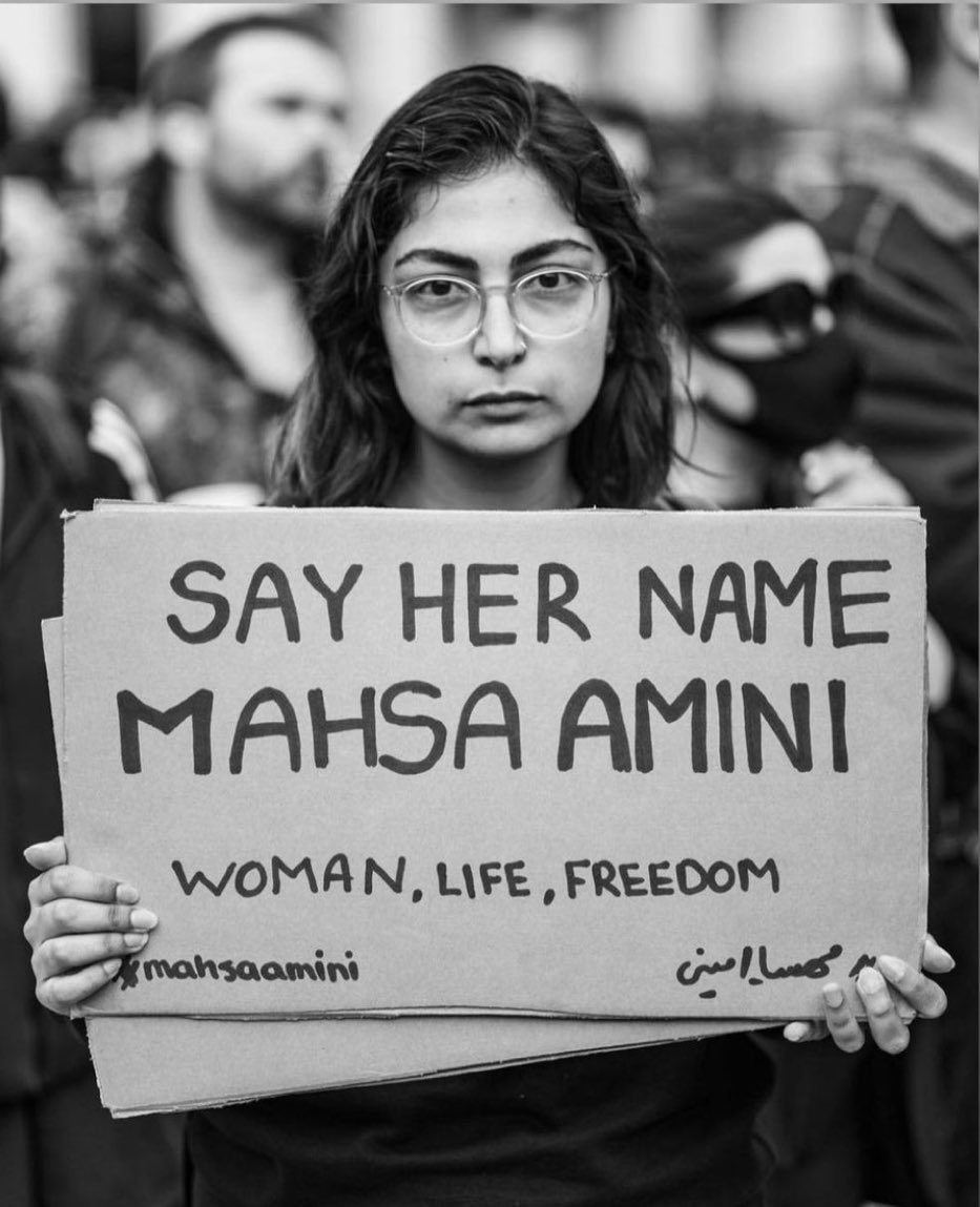 Say her name #MahsaAmini 

#WomenLifeFreedom