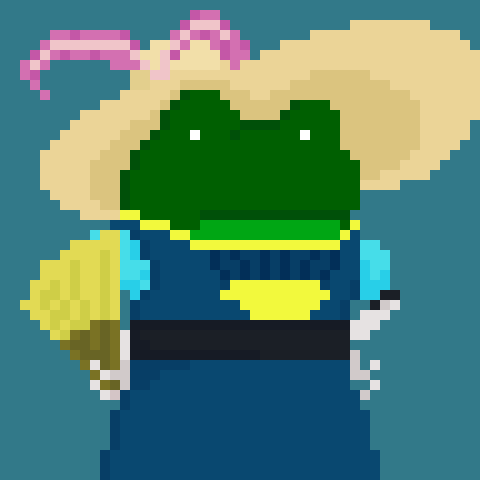 land_froggy's tweet photo. Frogland inhabitant #696 from the Fly Rink Combining Machine!
#nftcommunity #nft #nftart #nftcollector #crypto #cryptoart #frogland #ffr #nfts #pixelart #nftdrop
 25-Sep, 10:1AM https://t.co/0YU8FG3EvO