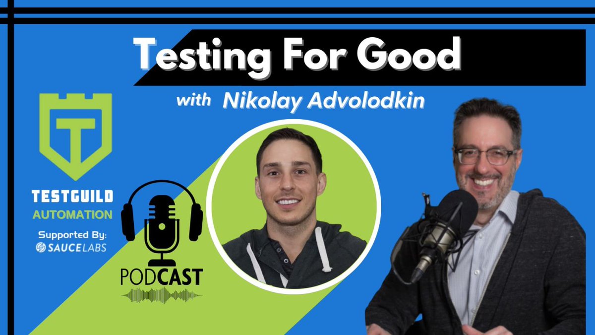testguilds's tweet photo. Want to learn more about automation testing and contribute to a good cause simultaneously? 😃 Listen to Nikolay Advolodkin as he talks about his latest event! 👉https://t.co/jIkFczGgER #testguildpodcast #testingforgood #automationtesting https://t.co/F1GbBpapIc