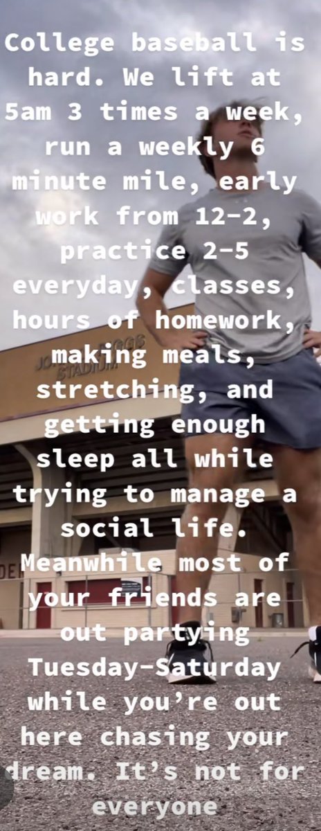 I wanted to share this bc it speaks volume &amp; truth -(repost)

College athletics is a privilege. Do u really care for it? Do u really want to put in extra work? Are u ok w/ failing?

If its truly a dream then go for it! Chase that dream! Its a beautiful thing to chase ur dreams!