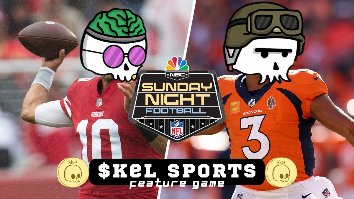 SkeletLife's tweet photo. π¨$kel Sports is LIVEπ¨
50 $KEL BUY IN π₯π₯π₯
HOP IN THE DISCORD: https://t.co/FYsv772uM3
Our Pick: BRONCOS π
#SkeletGuys #SkeletLife #Skelets #SundayNightFootball #NFL #SanFrancisco49ers #DenverBroncos #49ers #BroncosCountry https://t.co/oUAP54pMYS