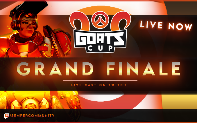 SemperCommunity's tweet photo. The final is coming up. Who will win the Goats tournament?
Mind Goblins or Munich eSports?
Live cast on https://t.co/FRelMPfPmc
#overwatch #overwatchcup #goats https://t.co/yLlkv3Ywva