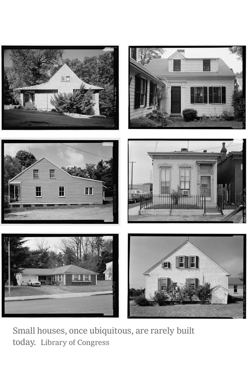alexisxrivas's tweet photo. Only 8% of newly constructed Single Family Homes are ≤ 1400 sq.ft.

In the 1940s 70% of new houses were that small.

Great piece by @emilymbadger on the decline of affordable entry level homes.

We need to build more small homes.

https://t.co/J0uxmRw0JB https://t.co/z77GPCnhv0