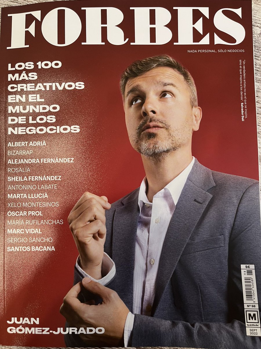_vitalera's tweet photo. Nuestro CTO &amp; co-founder @Unai4Sanchez aparece en la revista Forbes entre los 100 más creativos de España. Muchas gracias @Forbes_es por la mención, orgullo del talento interno🧑🏽‍💻👩🏽‍💻👨🏿‍💻 https://t.co/7Qmub2vkrI