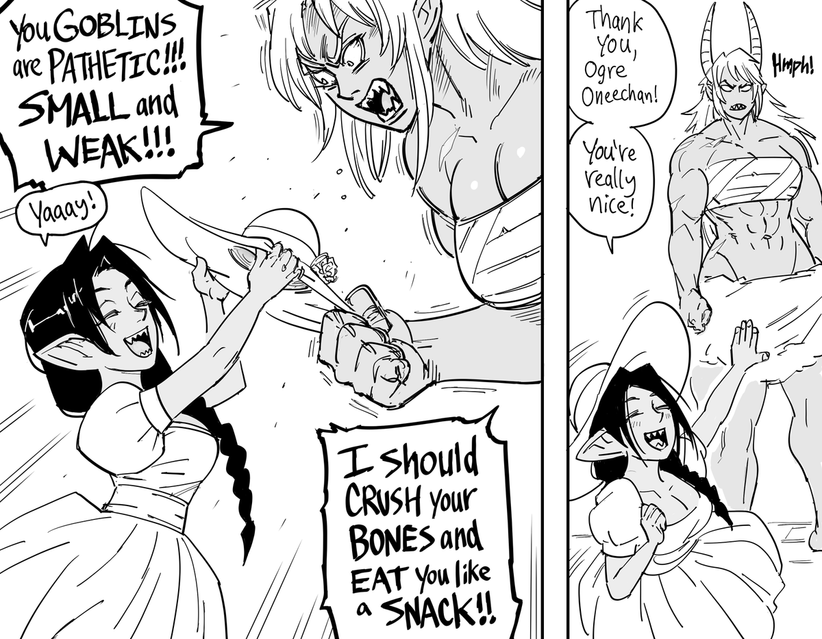 baalbuddy's tweet photo. Patreon request:
Ogre Oneechan and Goblins https://t.co/mRuh0hZ5oJ