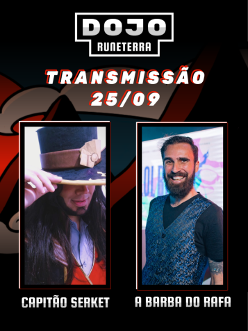 Saudações Lutadores!
Faltam apenas 40 minutinhos pra transmissão dos nossos jogos finais para decidir quail dos 4 finalistas levará o título de faixa preta!
Tudo isso com a narração dos nossos incríveis <a href="/CapitaoSerket/">Capitão Serket</a>  e <a href="/Abarbadorafa/">Barba do Rafa #ASRPG</a>  no canal twitch.tv/capitaoserket!
Cola la!