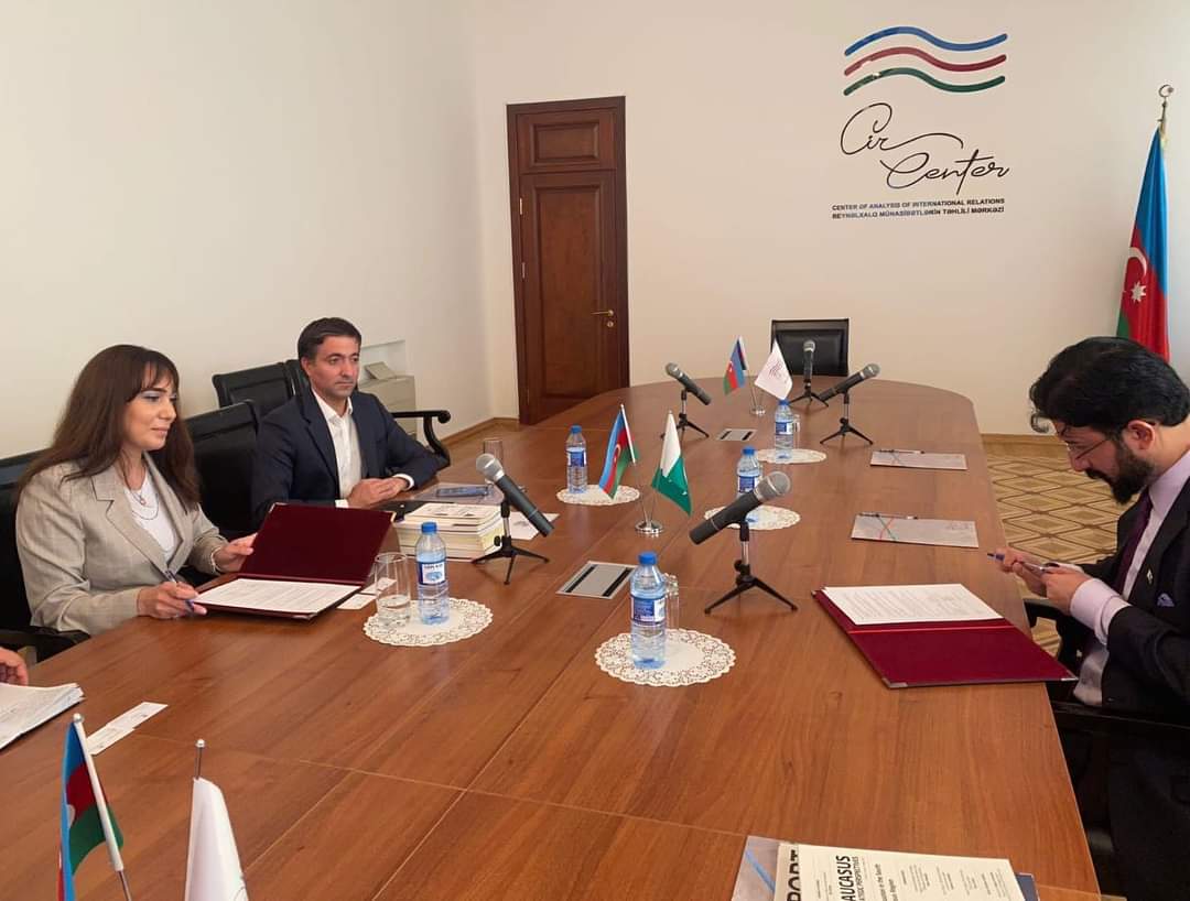 Azerbaijan: Honoured and pleased to have a constructive meeting and signing of MoU on behalf of <a href="/MUSLIMInstitut/">MUSLIM Institute</a> with one of the prestigious think-tanks of Azerbaijan named Center of Analysis of International Relations (AIR Center), Baku.
#azerbaijan #baku #pakistan