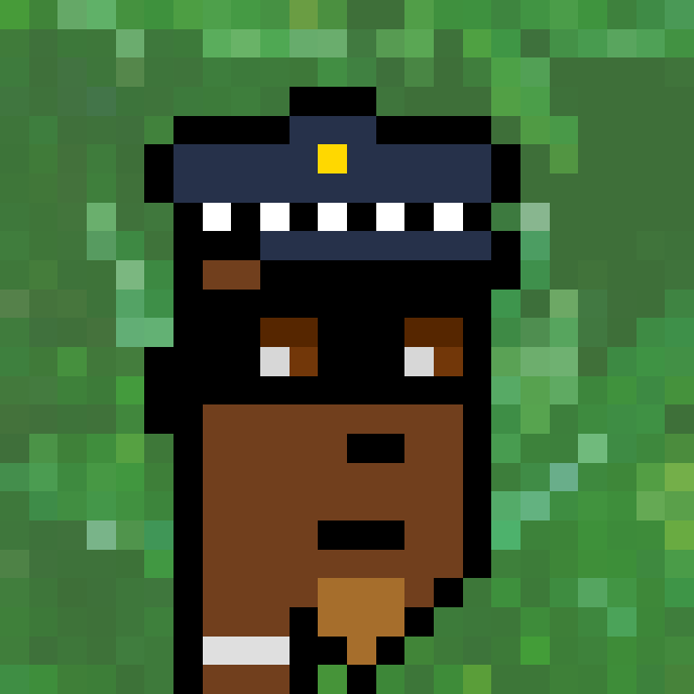 Gm 💨💨

Most rare Punk V4²⁰ listed!
#128 of 10k

"Officer Oiled" 🕶💨

opensea.io/assets/ethereu…
💨
#nft #nfts #pixelart