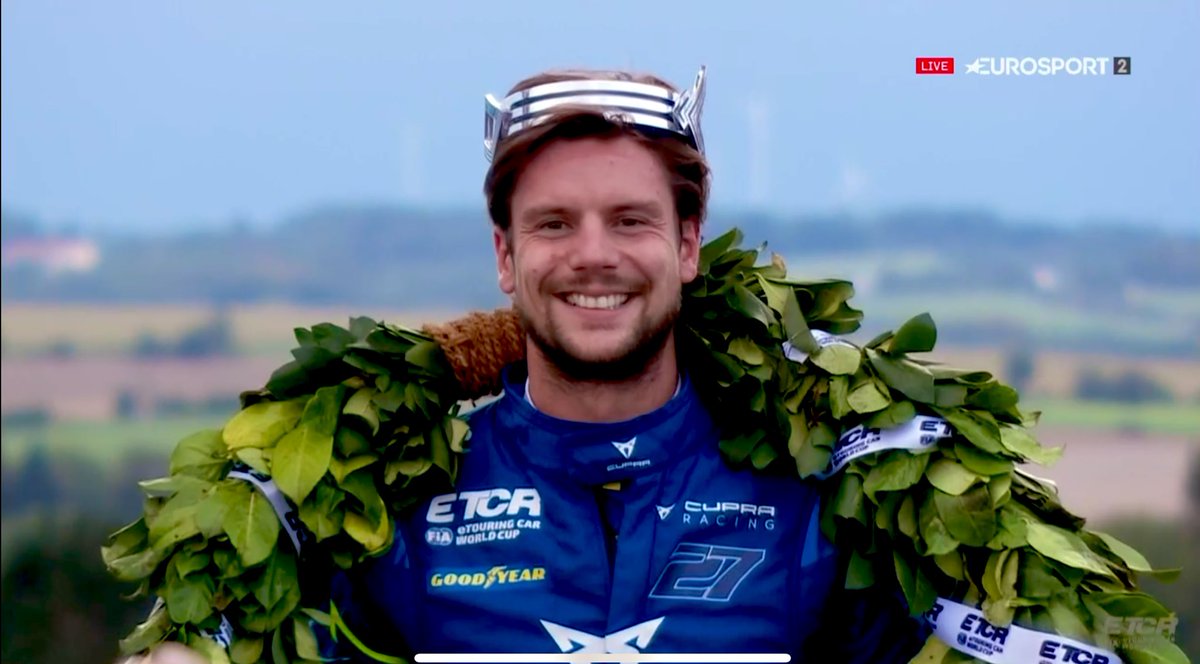 fabgerard's tweet photo. Congrats buddy @TambayRacing becoming winner of @FIA_ETCR world champion #CBCBB #CHIBANE https://t.co/9TKLkye4t7