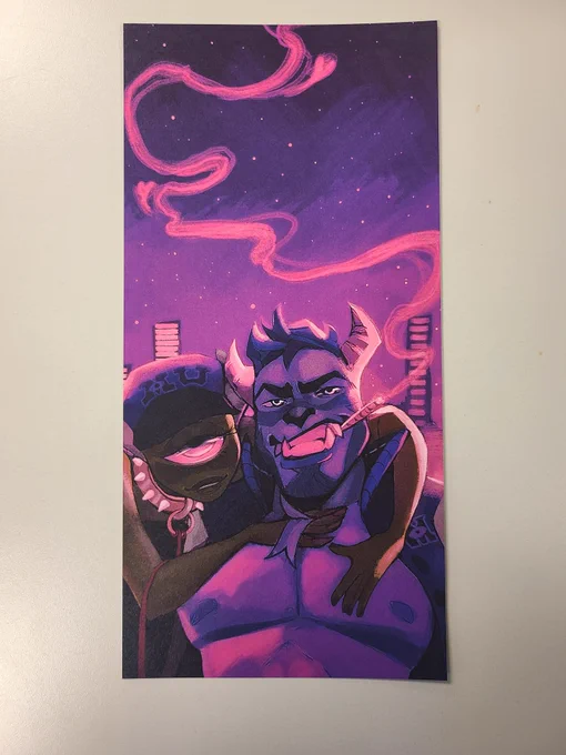 The prints are being cut  