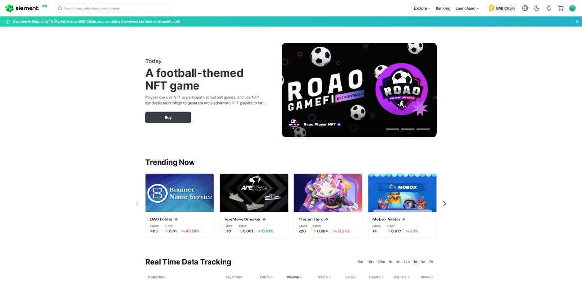 RoaoGame has landed on the Element marketplace banner