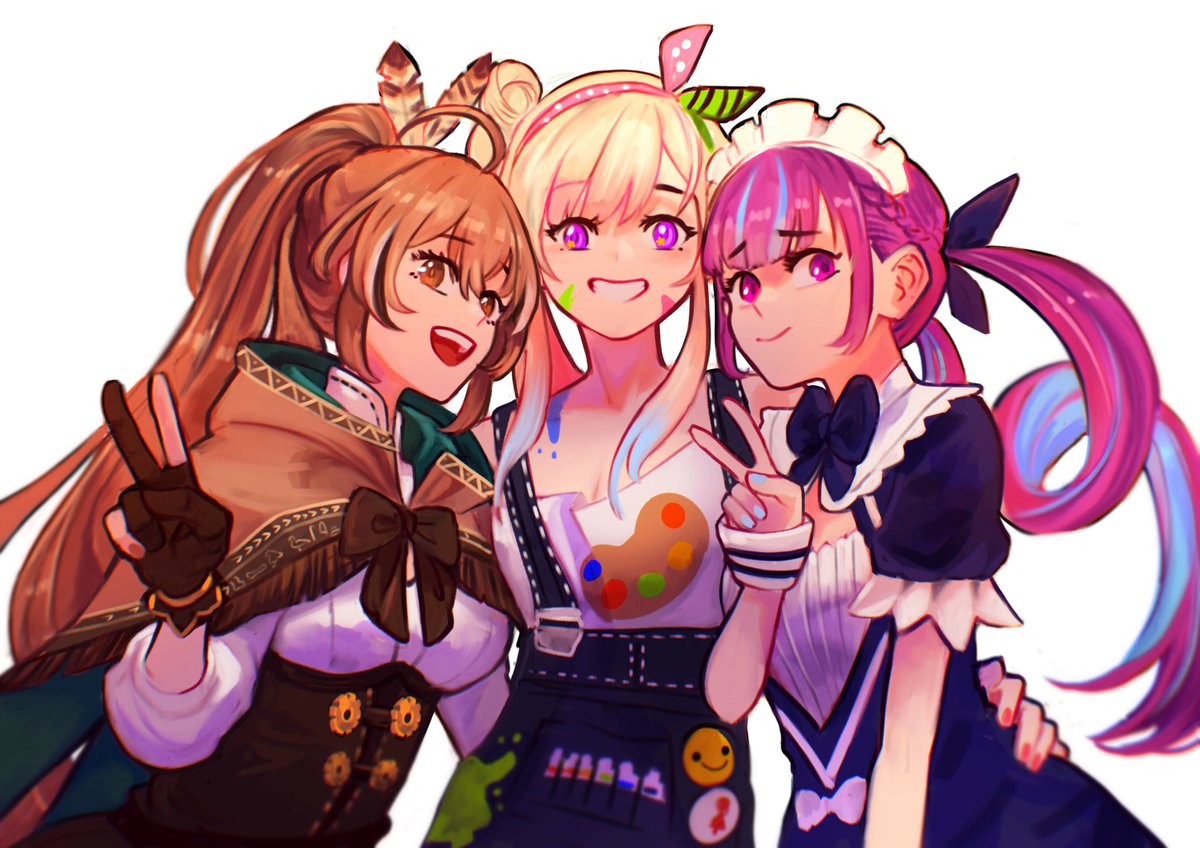 Squashua10's tweet image. It's incredible how the Hololive rabbit hole can bring people together. 
This one goes out to @AbbieLizx3, @zg53_, and the great times we've had this year. 
I had this commission done of our oshis. I reckon it fits them and us. 

#drawMEI #ioarts #あくあーと 
Art by @sethkiell