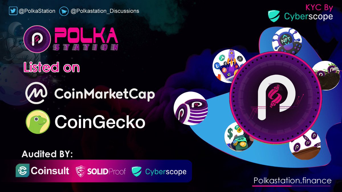 We are Happy to Announce Polkastation Token is Listed on #CoinMarketCap  &amp; #CoinGecko 

Presale Starts in Pinksale From Oct 1St 16:00 UTC 
Presale Link : pinksale.finance/launchpad/0xeb…

Read More : t.me/Polkastation_P…

#Polkastation #POLKAS #pinksale #BNB #BSCGems