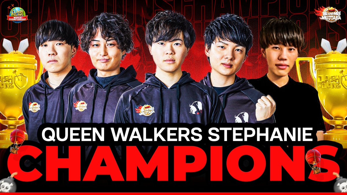 MS_Esports_'s tweet photo. They fell, they got up and they bounced back hard !
yes...!!!!
@QW_coc is your new clash of clans world champions!!!

take a bow champs🙇
@hagureyuta14
@GAKU_coc @Klaus_coc @STARs_coc_ @Kazuma_coc_ 

@CoCEsports @docmujtaba1 @MrsMujtaba6 https://t.co/HLEmXUaODX