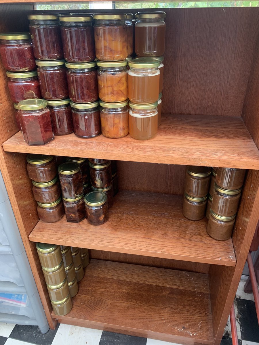 megalicious_me's tweet photo. This is what 91 jars looks like! ⁦@NancyDoylePsych⁩ how many do you have? @geniuswithinCIC⁩ #GeniusJam #GeniusChutney. https://t.co/5KgmoEqKZH