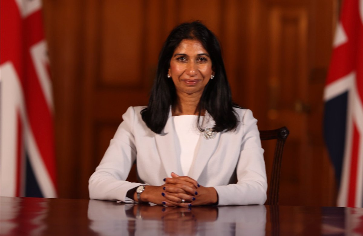 Our new Home Sec - Suella Braverman is silent on 1000`s of illegals arriving weekly - Silent on the #RNLI heading in to French waters - To pick up illegals to bring to the UK - Silent on the ECHR - 70.000+ illegals have everything for free while we struggle with #CostOfLiving