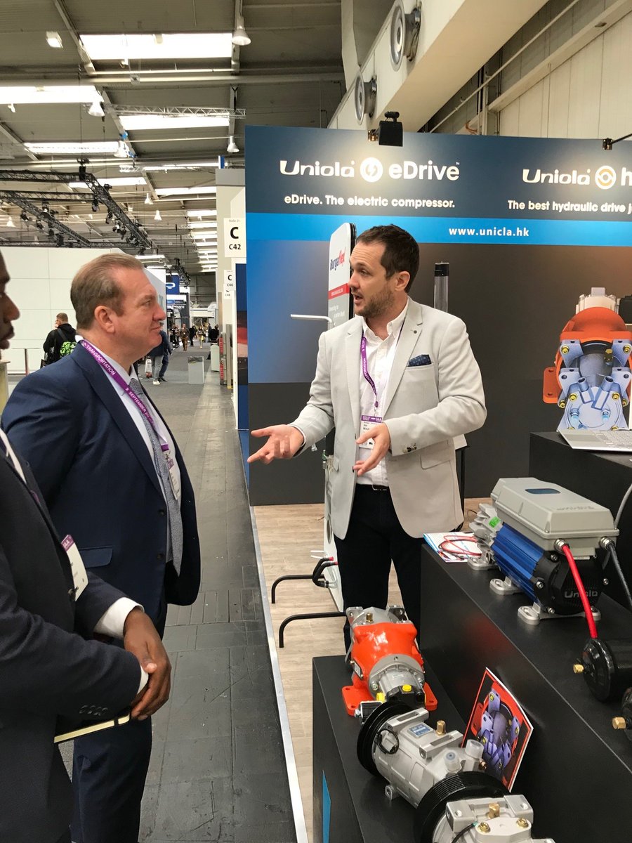 We showcased our first live version of Unicla eDrive which inspired our customers to see this level of efficiency control in a refrigeration circuit at the compressor level. We demonstrated a fully operational UD150-48V to new and existing customers from 15 different countries