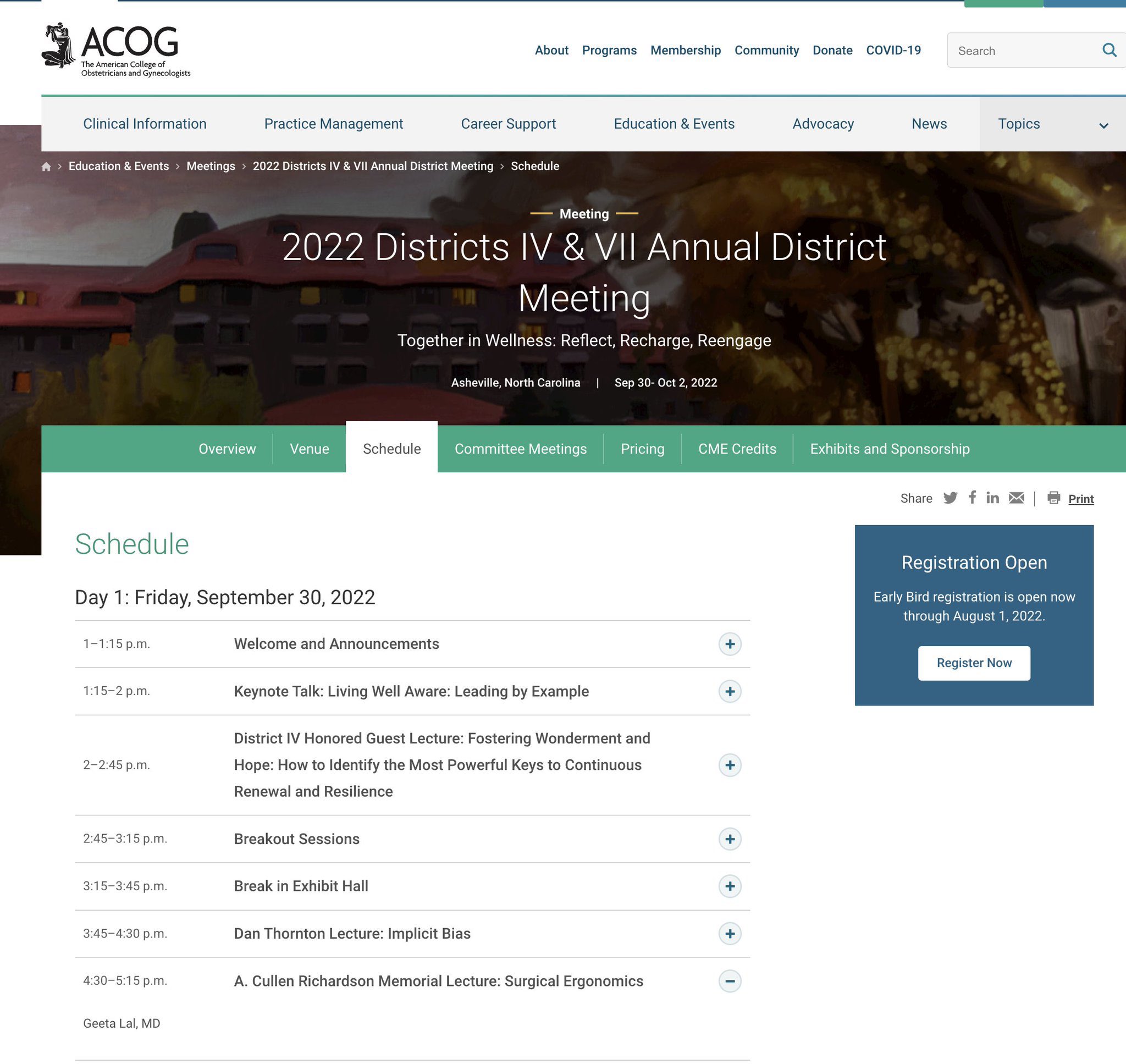 Acog District Iv Meeting 2024 Dotty Shoshana
