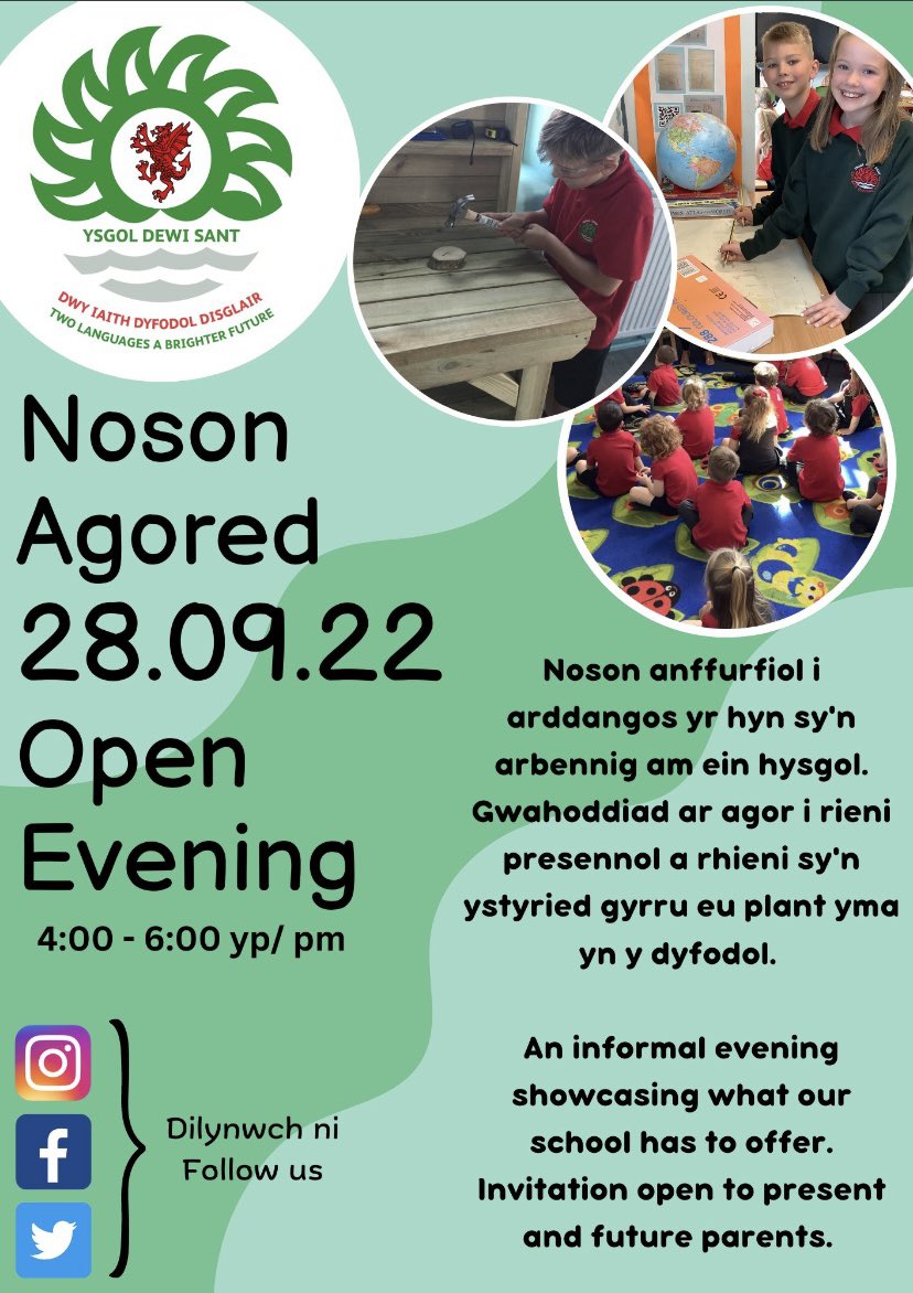 RhylEvents's tweet image. Make a note in your diaries folks. for a chance to see what @YsgolDewiSant has to offer at their open evening.

#Rhyl #NorthWales #RhylEvents
