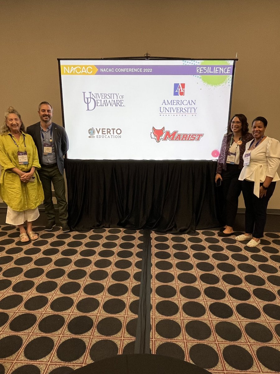Fun times in Houston presenting on 1st year abroad programs with this bunch! #NACAC22 @UDelaware @AmericanU @Marist @VertoEducation