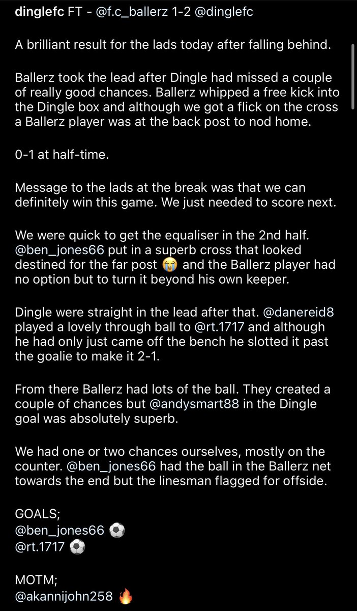Dingle FC tweet media