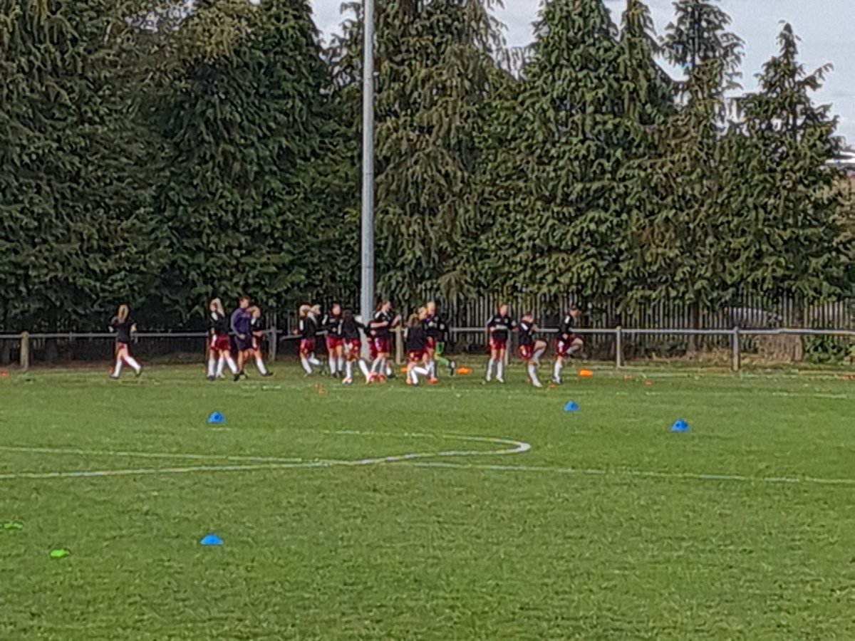 spencerctfc's tweet photo. @NTFCWomen vs @WolvesWomen warming up before their cup match 
#shoearmy #proudtobe #teyn https://t.co/yaF2pGJMJ5