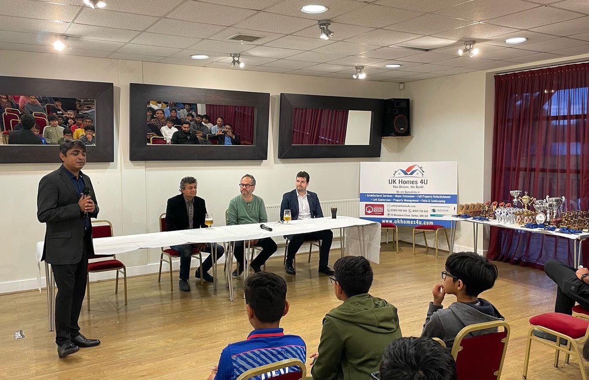 sc_cricketclub's tweet image. SCCC 2022 Award Ceremony!
* Graced by presence of Sutton MP #PaulScully, Carshalton MP #ElliotColburn and #MukeshRao
*Champions in 1st XI, 2nd XI, Under 13
* Runners up in T20

#sccc #Surreycricketleague #Suttonchallengers #cricket #sutton #ECB