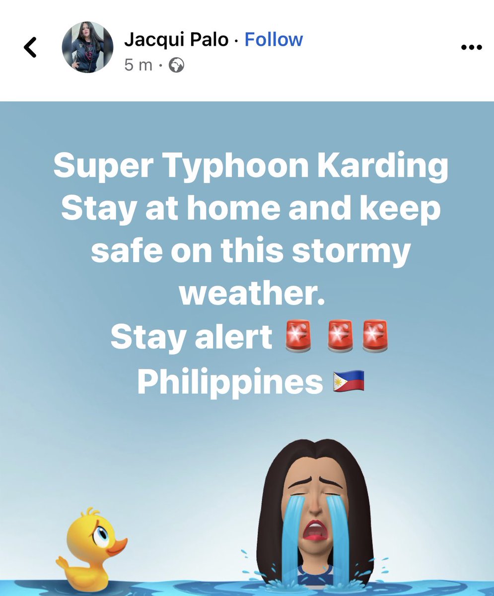 Stay safe and alert 🚨 #supertyphoonkarding #Philippines