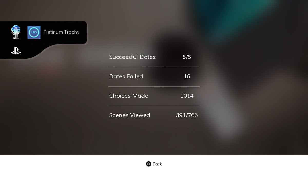 Stephen_Pellow's tweet image. Five Dates
Platinum Trophy (PLATINUM)
#PlayStationTrophy #PS5Share, #FiveDates @PSACCESSFANS @WalesInter