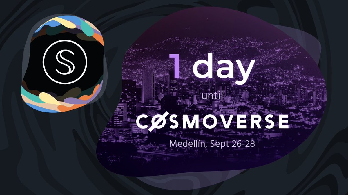 SecretNetwork's tweet photo. #Cosmoverse begins tomorrow!

We're on the way to Medellín for what's sure to be a great event. Stay tuned for the rundown of our week at #MainnetSCRT, and hit the link for more on Cosmoverse.

We'll see you in Colombia!

More ➡️ https://t.co/chLLIvlBNt

$SCRT #CosmoverseSCRT https://t.co/zs6J30DtTN