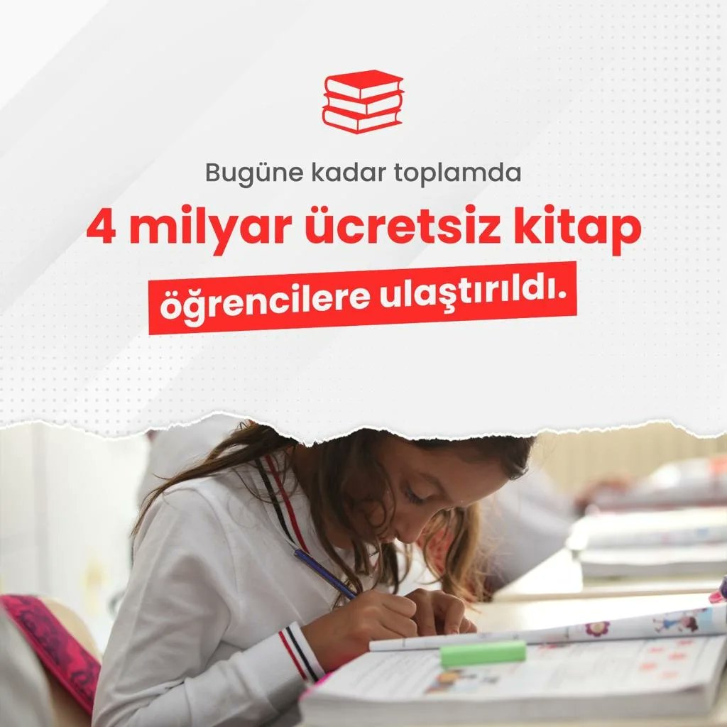 FRKATILGAN's tweet photo. Milli Eğitim Bakanlığımızca tüm öğrencilerimize ders kitapları ve yardımcı kaynaklar ücretsiz olarak ulaştırıldı. 
@tcmeb
#EğitimeSosyalDestek https://t.co/fIgxt6hJDp