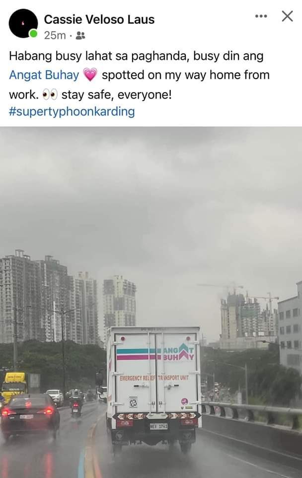 mariaIeonor's tweet photo. .@angatbuhay_ph in action. 

Wish we could individually choose where our taxes goes, mine would go straight to Angat Buhay without even thinking twice. Nasa kanila ang tunay na “bilis kilos” which the government fails to do, most of the time. https://t.co/S5wKz0Aynp
