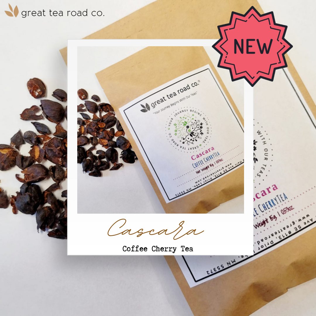 Greattearoad's tweet photo. Check out our new products!!

🆕 Strawberry &amp; Blueberry White Tea
🆕 Cascara Coffee Cherry Tea
🆕 Banana Bread Herbal Tea

🛒 https://t.co/PlarF80GIX 

#greattearoad #priorlake #minnesota #besttea #teahouse #whitetea #coffeecherrytea #herbaltea #decaffein https://t.co/W4XKLpAV0w