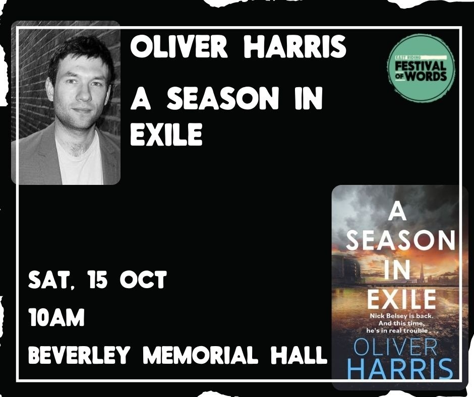 📖A Season in Exile
Bestselling author, Oliver Harris, introduces his latest book in the Nick Belsey series: ‘A Season in Exile’. 
Nick Belsey is on the run in Mexico hoping to start afresh. But it’s not as easy as that.
Author <a href="/oliharris808/">Oliver Harris</a> 
orlo.uk/Festival_of_Wo…
#FOW22