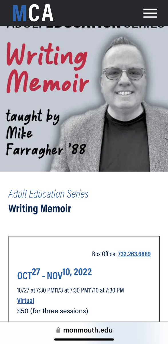 brainonshamrox's tweet photo. Thrilled to work with @monmouthu to inspire #writers to get their #memoir or #businessbook done! Register now! https://t.co/Iz3GHiXsvc