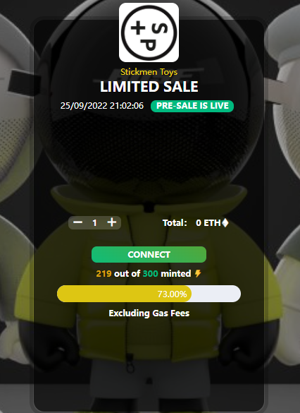 StickmcnToys's tweet image. 💫friends who are interested in #StickmenToys, please step forward！

🌏Because of the bear market of 
the market, we provide 300 whitelists that can be minted for free Mint

👇（click ）👇
stickmeentoys.xyz