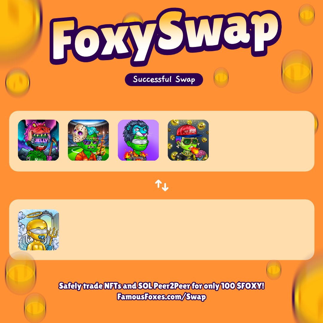 fffsales's tweet photo. New swap completed! @FamousFoxFed #FamousFoxes
Use FoxySwap for secure P2P swaps. https://t.co/c69wzupa9o