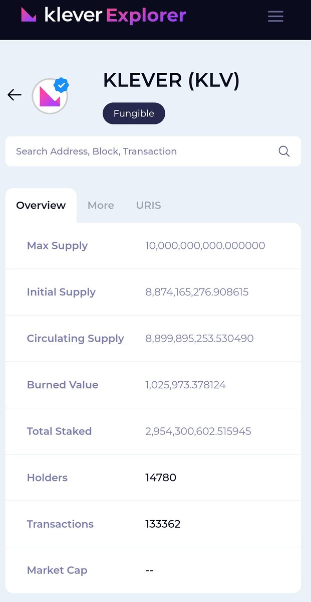 KSalavakumar's tweet photo. #KleverScan
💰Total Accounts 18,360
💰Total Transactions 213,966
💰Total Staked $KLV 2,954,300,602
💰Total Staked $KFI 1,806,320
💰Total Burn #KLV 1,025,973 🔥
👉https://t.co/HHWHH1qyYP👈
#KleverChain #Klever #KleverExplorer https://t.co/psC35EEl3O